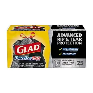 Glad Fflex Lrg Drawstrng 30gal Household