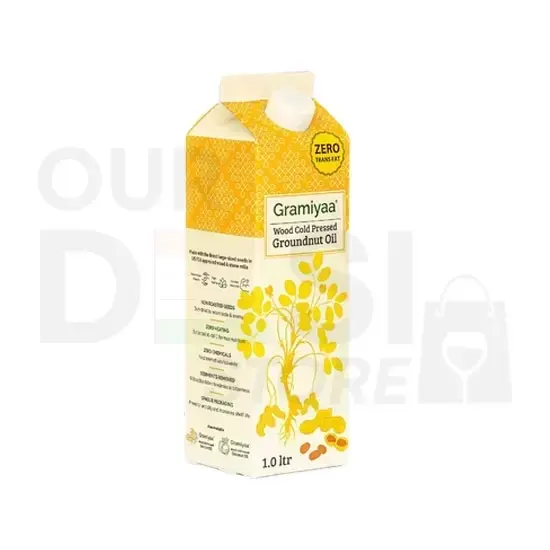 Gramiyaa Groundnut Oil:1 Lt 1 LT at Apna Bazar Xpress, Burlington MA