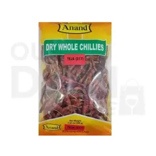 Anand Whole Chilli TEJA:14OZ Masala & Spices, 14 OZ
