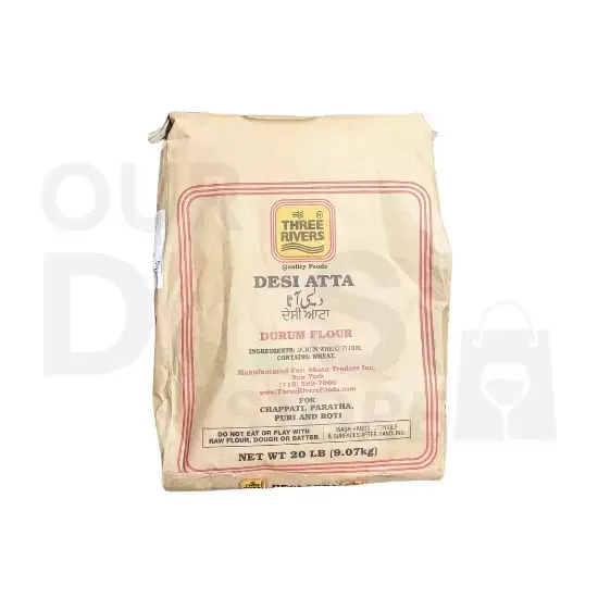 Three Rivers Atta: 20LB 20LB at Apna Bazar Xpress, Burlington MA