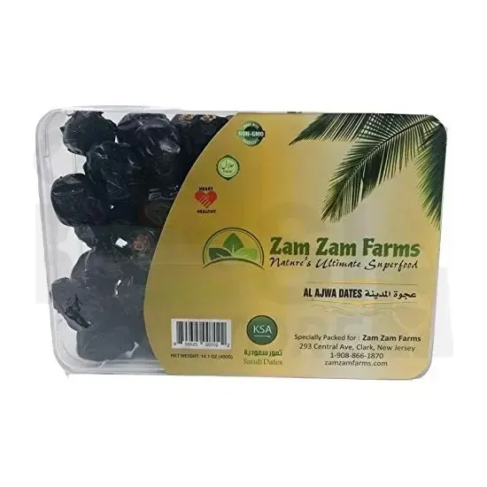 Zamzam Al Ajwa Dates : 400 G 400 G at Apna Bazar Xpress, Burlington MA