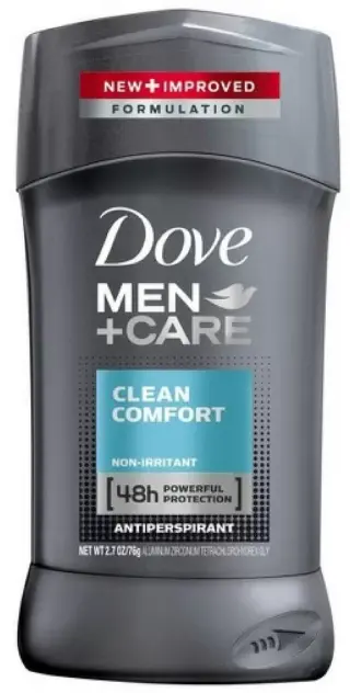 2/3 Dove Men+Care Antiperspirant Deodorant, Clean Comfort - Health & Wellness