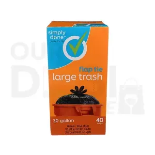 Simply Dn Bag Trash 30 Gal : 4 Household