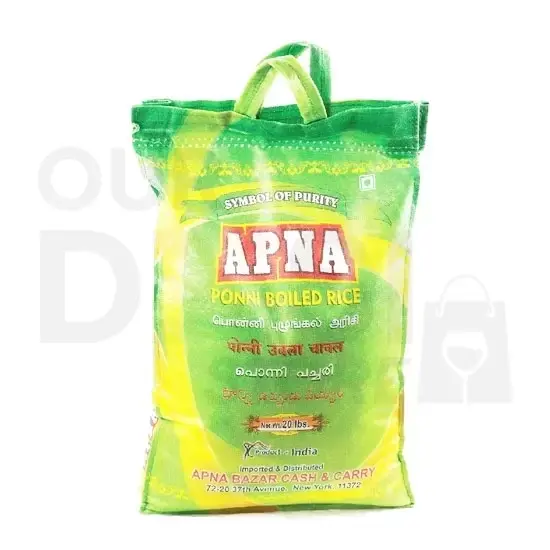 Apna Ponni Boiled Rice : 20 Lb 20 LB at Apna Bazar Xpress, Burlington MA