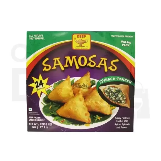 Deep Spinach Paneer Samosa at Apna Bazar Xpress, Burlington MA