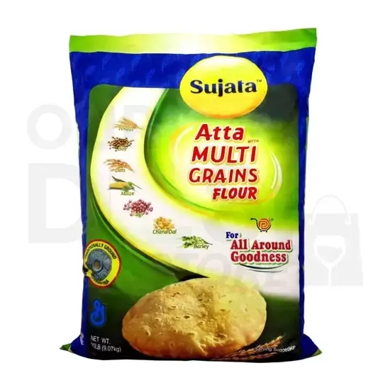 Sujata Multigrains Atta : 20lb 20LB at Apna Bazar Xpress, Burlington MA