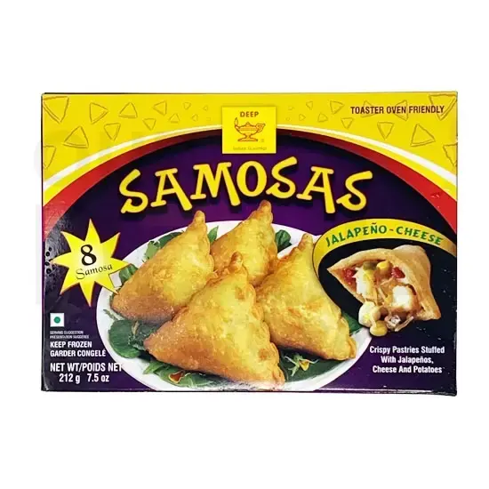 Deep Jalapeno Cheese Samosas at Apna Bazar Xpress, Burlington MA