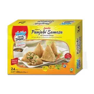 Vadilai Punjabi Samosa : 24 Pc Snacks & Namkeen, 24 PC