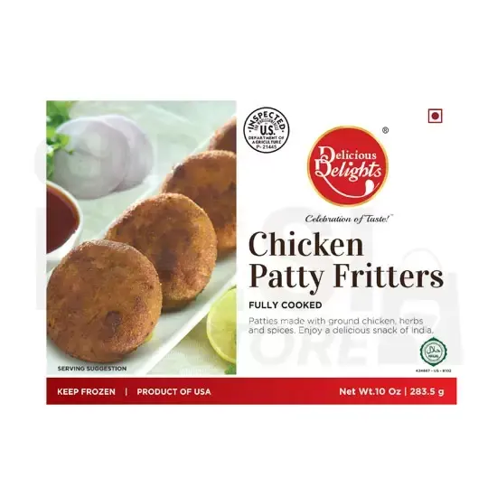 Dd Chicken Patty Fritter:10 Oz 10 O at Apna Bazar Xpress, Burlington MA