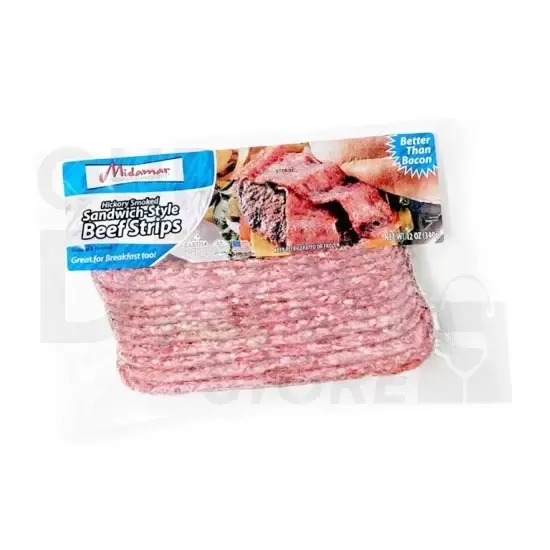 Midamar Beef Strips: 12 Z 12 Z at Apna Bazar Xpress, Burlington MA