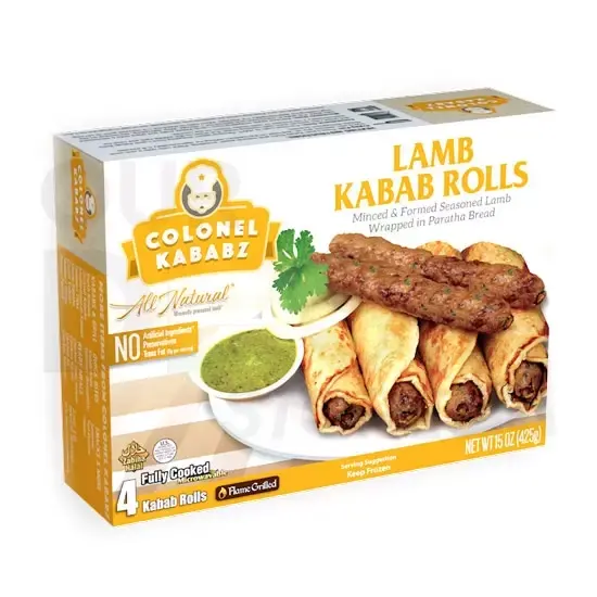 Ck Lamb Kabab Roll: 16.07 Z 16.07 Z at Apna Bazar Xpress, Burlington MA