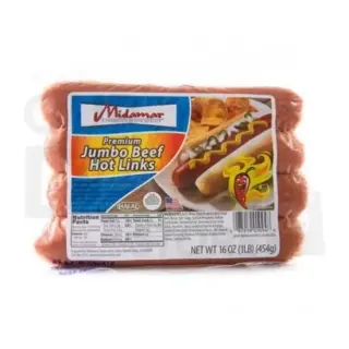 Midamar Jumb Beef Hotlink: 1lb