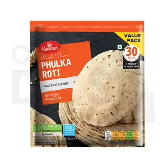 Haldirams Phulka Roti : 900 Gm 900 GM at Apna Bazar Xpress, Burlington MA