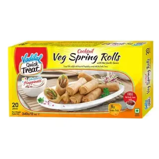 Vadilal Spring Rolls : 560 G Snacks & Namkeen, 560 G
