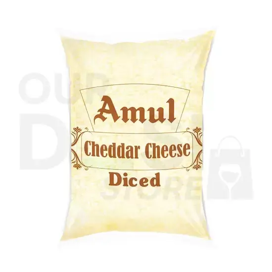Amul Cheddar Cheese Dices: 1kg 1KG at Apna Bazar Xpress, Burlington MA