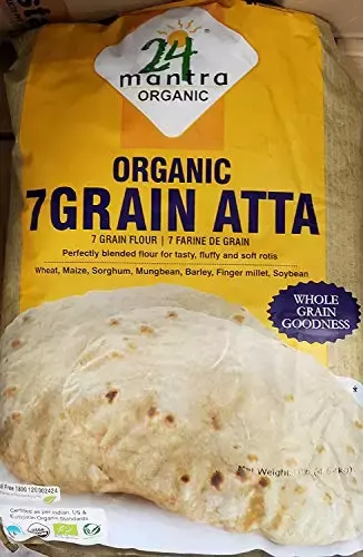 Sresta 24 Mantra Organic 7 Grain Atta 10Lbs 10LBS at Apna Bazar Xpress, Burlington MA