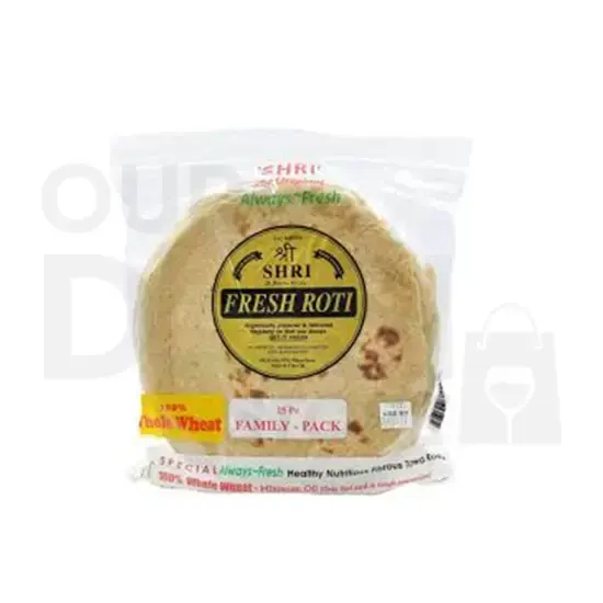 Shri Fresh Roti : 25 Pcs 25 PCS at Apna Bazar Xpress, Burlington MA