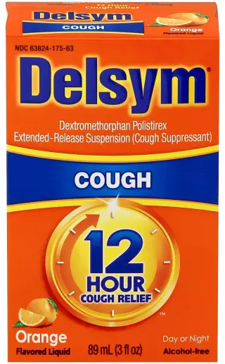 Delsym Adult Liquid With Dosage Cup, Orange, Health & Wellness, 3Z