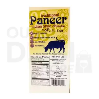 PANEER INDIAQN CHEESE: 5LB