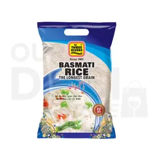 Three River Basmati Rice : 20, 20LB
