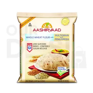 Aashirvaad Low Gi Atta: 10lb Atta Flours & Sooji, 10LB