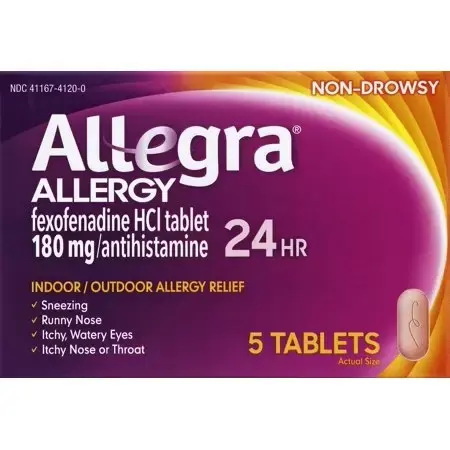Allegra Adult 5CT at Apna Bazar Xpress, Burlington MA