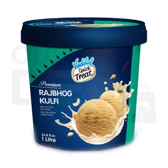 Vadilal Rajbhog Kulfi : 1 Ltr 1 LTR at Apna Bazar Xpress, Burlington MA