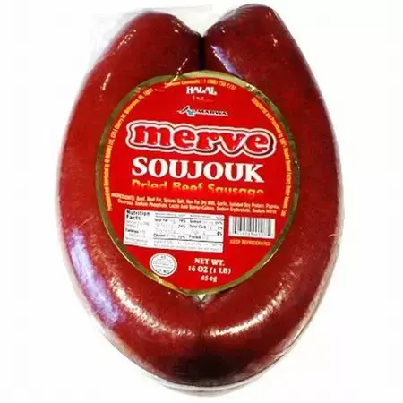 Merve Mild Beef Soujouk - 16OZ (1LB) at Apna Bazar Xpress, Burlington MA