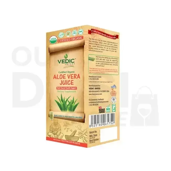 Vedic Aloe Vera Juice : 1LT 1LT at Apna Bazar Xpress, Burlington MA