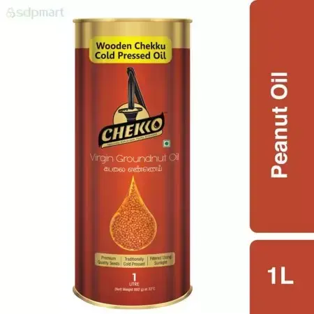 SDPMart Chekko Virgin Cold Pressed Peanut Oil - 1 at Apna Bazar Xpress, Burlington MA