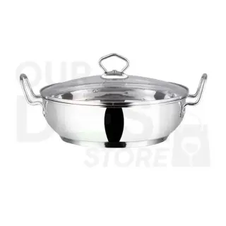 Vinod S.Steel Kadai W-Lid : 24 Household