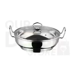 Vinod S.Steel Kadai W-Lid : 30 Household