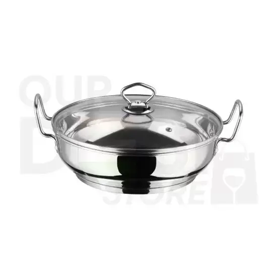 Vinod S.STEEL Kadai W-LID : 30 30 at Apna Bazar Xpress, Burlington MA