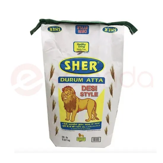 Sher Durum Atta : 20 Lb 20 LB at Apna Bazar Xpress, Burlington MA