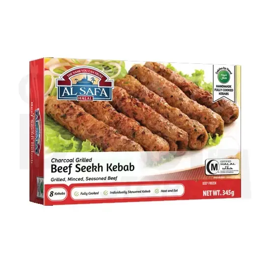 Al Safa Beef Seekh Kebab : 8 K 8 K at Apna Bazar Xpress, Burlington MA