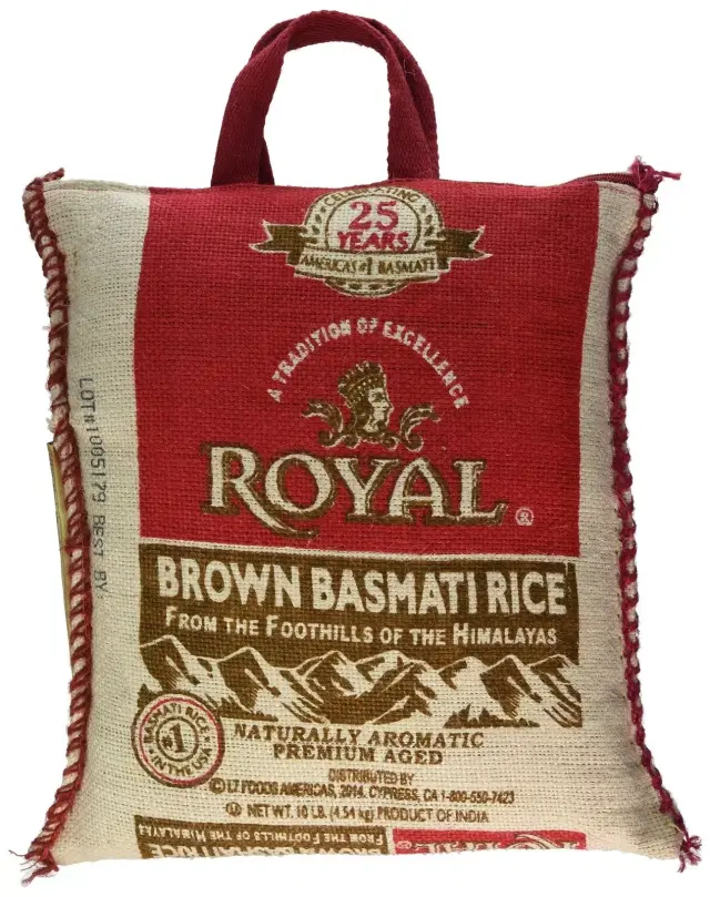 India Royal Brown Basmati Rice, at Apna Bazar Xpress, Burlington MA