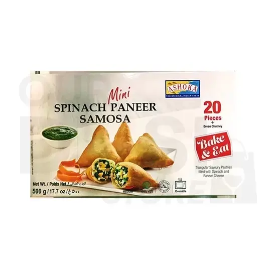 Ashoka Mini Spinach Paneer Sam at Apna Bazar Xpress, Burlington MA