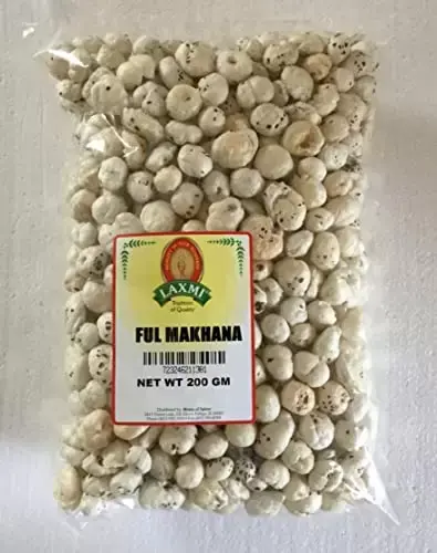 Laxmi Ful (Phool) Makhana - Puffed Lotus Seeds - 200G at Apna Bazar Xpress, Burlington MA