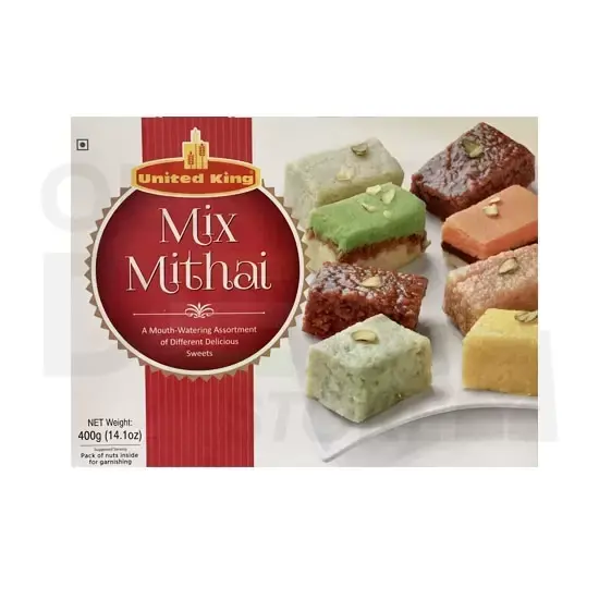 United King Mix Mithai: 14.1 Z 14.1 Z at Apna Bazar Xpress, Burlington MA