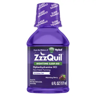 Vicks ZzzQuil Nighttime Sleep Aid Liquid, Warming Berry, Vicks ZzzQuil Nighttime Sleep Aid Liquid, Warming Berry,
