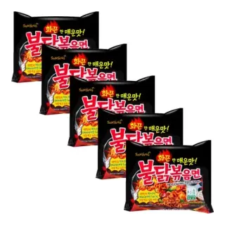 Korean Buldak Stir-Fried Ramen Hot Chicken Flavor Korean Buldak Stir-Fried Ramen Hot Chicken Flavor