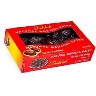Delilah Jumbo Premium Natural Medjoul (Medjool) Dates, 2 LB