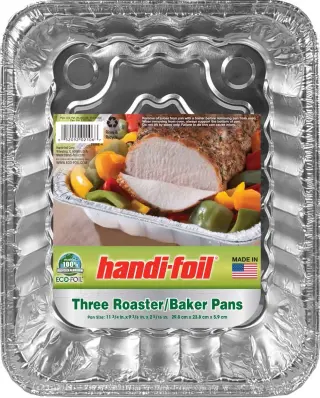 Handi-Foil Eco-Foil Aluminum Foil Rectangular Roaster/Baker Pans Handi-Foil Eco-Foil Aluminum Foil Rectangular Roaster/Baker Pans
