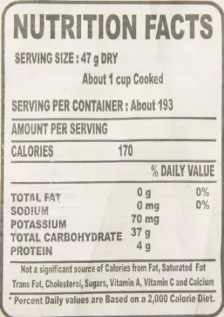Laxmi Kerala Kuthara Matta Rice, Fruits & Vegetables, 20 L
