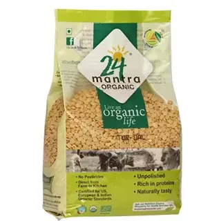 24 Mantra Organic Organic Toor Dal - Organic Split Pigeon Peas (toor Dal) - ? Usda Certified Organic - ? European Union Certified Organic - ? Pesticides Free - ? Adulte, 2LB
