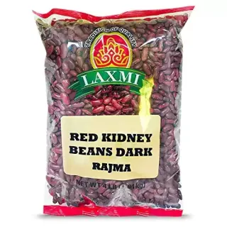 Laxmi Dark Red Kidney Beans Rajma, Made Pure, Made Fresh, Tradition Of Quality, Product Of Usa,, 4 LBS